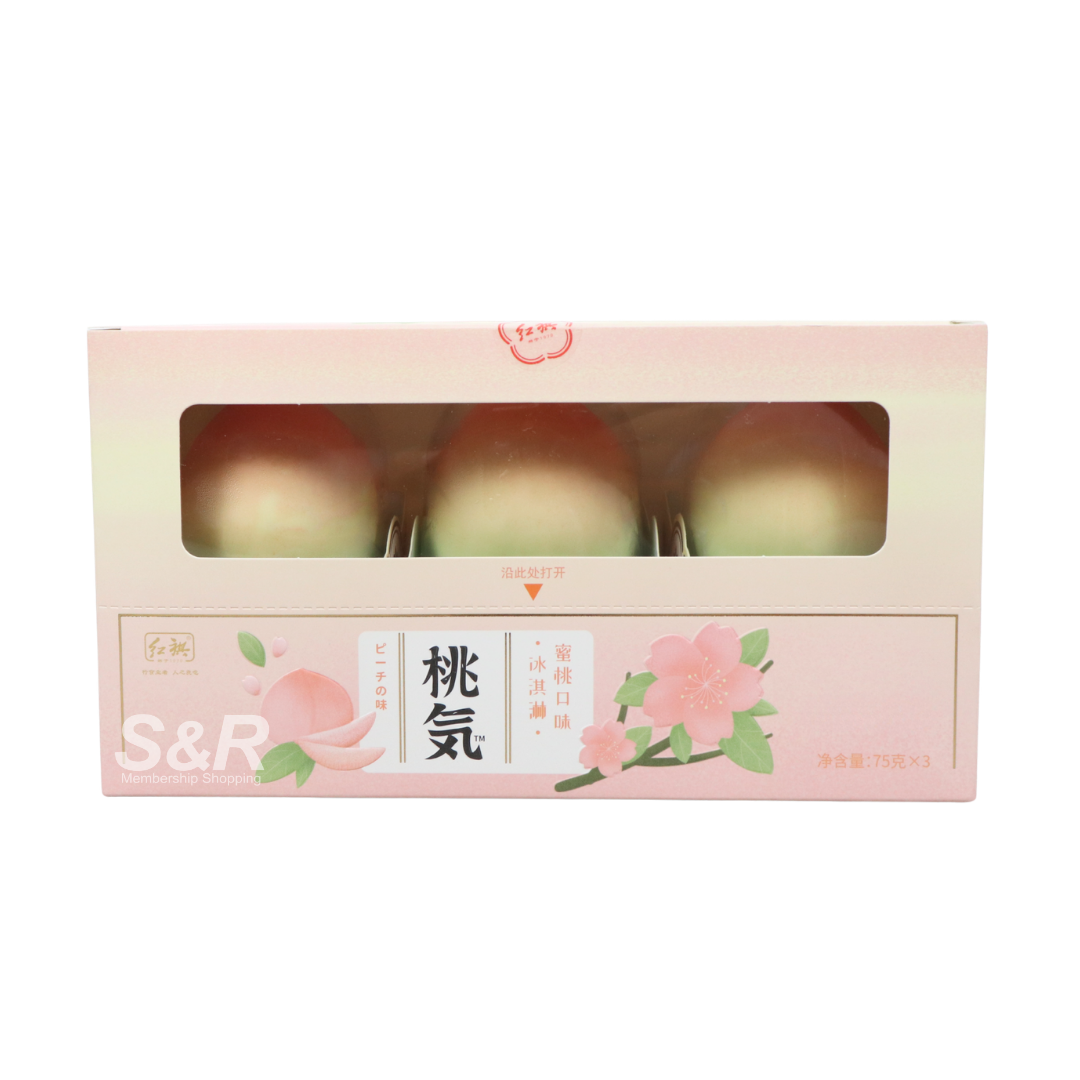 Hongqi Taoqi Peach Flavored Ice Cream 3 x 90mL